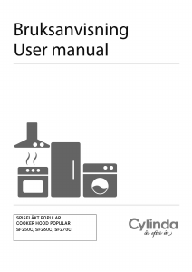 Manual Cylinda Popular SF260C Cooker Hood