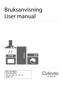 Manual Cylinda Solo Alliance 160RF-10 Cooker Hood