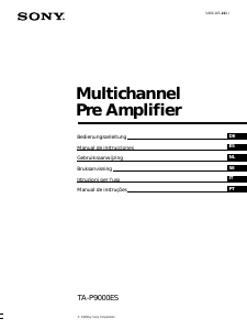 Manuale Sony TA-P9000ES Amplificatore