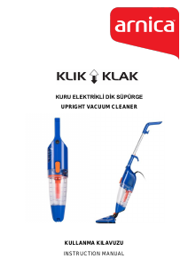 Kullanım kılavuzu Arnica ET13331 Klik Klak Elektrikli süpürge