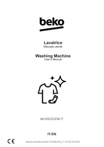 Manual BEKO WUX61032W-IT Washing Machine