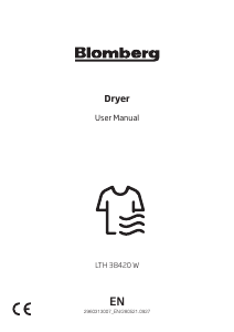 Manual Blomberg LTH38420 Dryer