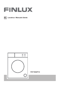 Manuale Finlux FXY1042F1C Lavatrice