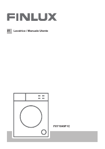 Manuale Finlux FXY1049F1C Lavatrice
