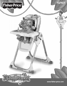 Mode d’emploi Fisher-Price K2927 Chaise haute bébé