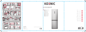 Használati útmutató Koenic KFK 45412 E NF Hűtő és fagyasztó