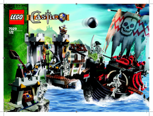 Bruksanvisning Lego set 7029 Castle Skeleton ship attack