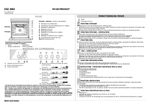 Mode d’emploi Bauknecht ESZ 4462 IN Four