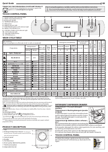 Manual Hotpoint AQ94D497SD EU/B N Washing Machine