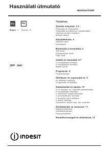 Használati útmutató Indesit DFP 5841 NX EU Mosogatógép