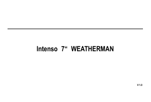 Mode d’emploi Intenso Weatherman Station météo