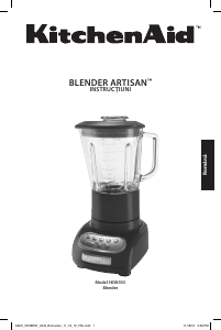 Manual KitchenAid 5KSB5553EMS Blender