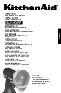 Mode d’emploi KitchenAid 5JE Presse-agrumes