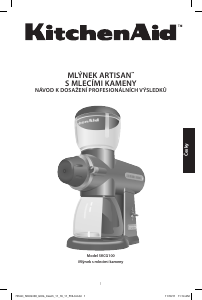 Manuál KitchenAid 5KCG100EER Mlýnek na kávu