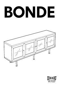 Manual de uso IKEA BONDE Clóset