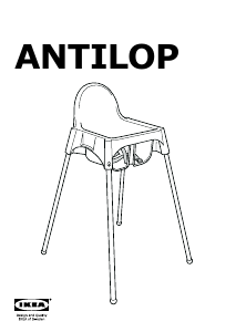 Bedienungsanleitung IKEA ANTILOP Babyhochstuhl