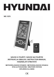 Használati útmutató Hyundai WS 1070 Meteorológiai állomás