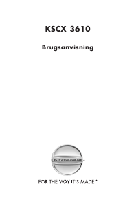 Brugsanvisning KitchenAid KSCX 3610 Kaffemaskine