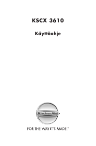 Käyttöohje KitchenAid KSCX 3610 Kahvikone