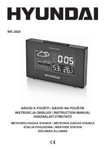 Manuál Hyundai WS 2020 Meteostanice