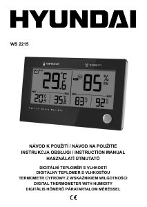 Manuál Hyundai WS 2215 Meteostanice