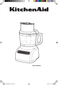 Manual KitchenAid 5KFP0925EOB Robot de cozinha