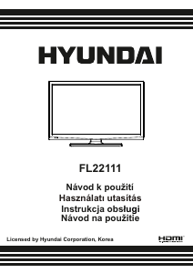 Manuál Hyundai FL22111 LED televize