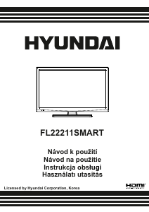Manuál Hyundai FL22211SMART LED televize