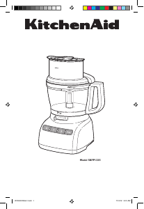 Manual de uso KitchenAid 5KFP1335EOB Robot de cocina