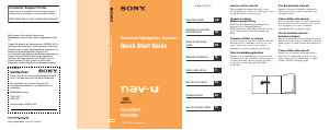 Mode d’emploi Sony NV-92TW Système de navigation