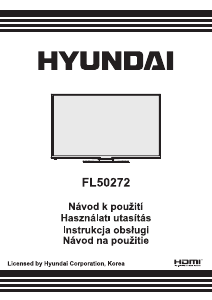 Manuál Hyundai FL50272 LED televize
