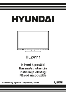 Manuál Hyundai HL24111 LED televize