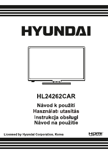 Instrukcja Hyundai HL24262CAR Telewizor LED