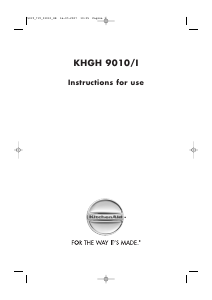 Manual KitchenAid KHGH 9010/I Hob