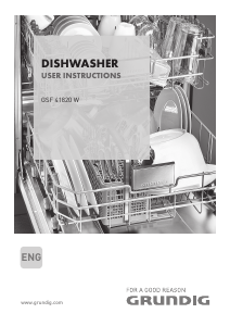 Manual Grundig GSF 41820 W Dishwasher