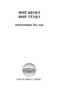 Manual KitchenAid KHIT 6010/I Hob