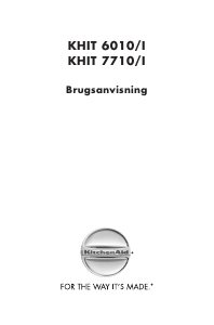 Brugsanvisning KitchenAid KHIT 6010/I Kogesektion