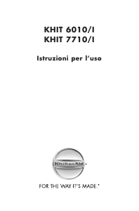 Manuale KitchenAid KHIT 7710/I Piano cottura