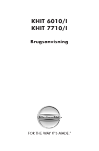 Brugsanvisning KitchenAid KHIT 7710/I Kogesektion