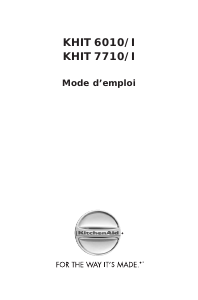 Mode d’emploi KitchenAid KHIT 7710/I Table de cuisson