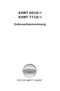Bedienungsanleitung KitchenAid KHRT 7710/I Kochfeld