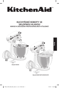 Manuál KitchenAid 5KSM150PSEBY Stolní mixér