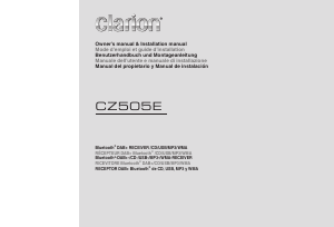 Manual Clarion CZ505E Car Radio