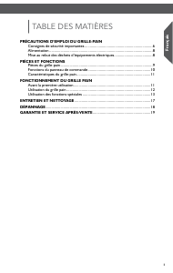 Mode d’emploi KitchenAid 5KMT4205ECA Grille pain