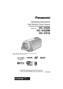 Manual Panasonic HC-V520 Camcorder