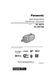 Handleiding Panasonic HC-W570EF Camcorder