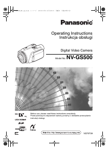 Instrukcja Panasonic NV-GS500 Kamera