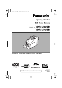 Manual Panasonic VDR-M50EB Camcorder