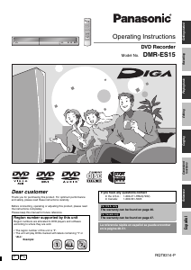 Manual Panasonic DMR-ES15 DVD Player