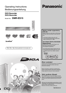 Bedienungsanleitung Panasonic DMR-ES15 DVD-player